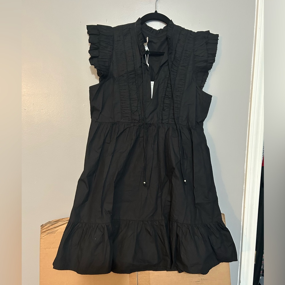 NWT Caroline Constas Black Short Dress- S